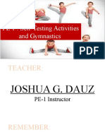 PE 1: Self-Testing Activities and Gymnastics