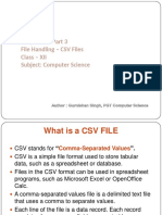 Class XII - File Handling CSV Files