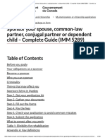 Complete Guide (IMM 5289) - Sponsor Your Spouse, Common-Law Partner, Conjugal Partner or Dependent Child - Canada - Ca