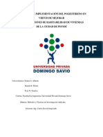 Propuesta de Implementación Del Poliestireno en Virtud de Mejorar Las Condiciones de Habitabilidad de Viviendas