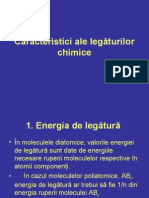 Caracteristici Ale Legăturilor Chimice