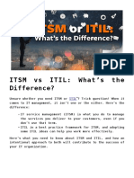 ITSM Vs ITIL What's The Difference