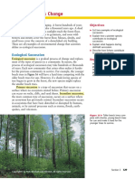 How Ecosystems Change: Ecological Succession