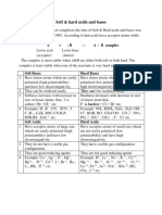 Soft & Hard Acids - Bases, and Molecular Geometry PDF