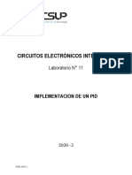 LABORATORIO 11 - 2020 - 2 Diseño e Implementación de Un PID.