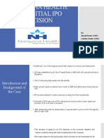 Narayana Health: The Initial Ipo Decision