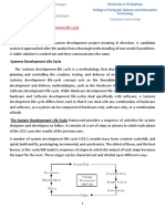 Lecture No: 3 System Development Life Cycle: Computer Science Dept