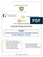 Etude Et Realisation D'un Generateur Electrique A Eau