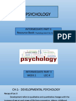 Psychology: Intermediate Part Ii Resource Book