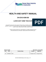 Health and Safety Manual: Lock-Out and Tag-Out