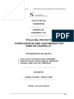 Proyecto - Purificador de Aire Contaminado Por Humo de Cigarrillo.