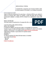 Calculo de La Edad Gestacional y Fecha