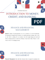 Presentation 1 - Introduction To Money, Credit, and Banking