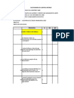 Cuestionario de Control Interno