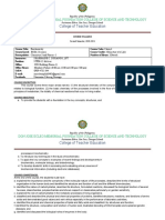 Biochem COURSE SYLLABUS