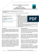 Consumer Behaviour During Pandemic of COVID-19