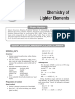 Chemistry of Lighter Elements: Chapter Highlights