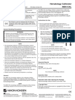 User'S Guide: Hematology Calibrator Mek-Cal