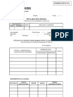 Formulario Inscripción de Emergencia