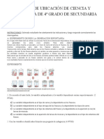 Evaluación de Ciencia y Tecnología - 4º Secundaria