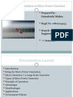 Seminar Presentation On Micro Power Generator