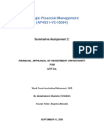 Assignment 2 - Strategic Financial Management - Abdulhakeem Mustafa