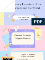 21 Century Literature of The Philippines and The World: Ms. Rhica B. General