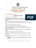 Ativ. Ens. Religioso 9 Ano - o Clube Da Felicidade