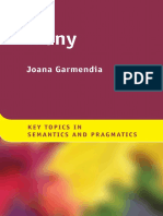 Irony-Cambridge University Press (2018) (Key Topics in Semantics and Pragmatics