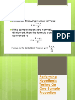 The Hypothesis Testing On One-Sample Proportion