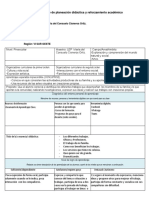 Formato Flexible de Planeación Didáctica y Reforzamiento Académico.