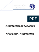 Génesis de Los Defectos 29082021