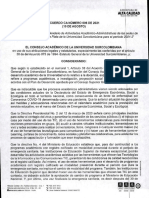 Acuerdo - 006 - de - 2021. Modificación Calendario Academico 2021