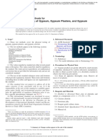 Standard Test Methods For Physical Testing of Gypsum, Gypsum Plasters, and Gypsum Concrete