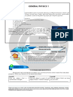 4) General Physics 1 - Module 1 Measurements