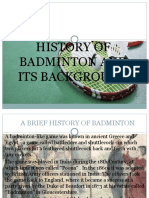 Badminton's History