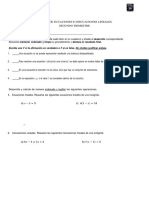 Prueba Segundo Trimestre Ecuaciones e Inecuaciones