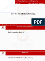 Iiot For Smart Manufacturing: Course Code: Csio4700 Course Name: Iot For Industries