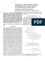 Switching Strategies of Three Phase Matrix Converter Fed Induction Motor Drive