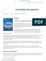 The International Safety Management (ISM) Code