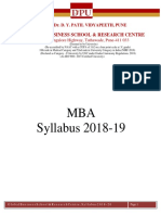 MBA Syllabus Batch 2018 2019 Ver1