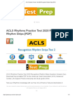 ACLS Rhythms Practice Test 2020 Recognition Rhythm Strips (PDF)