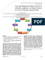 Arsi Oromo Descent and Indigenous Moral System in Ethiopia With Particular Emphasis On Guma System in Shashemene City of Oromia Regional State