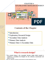 CHAPTER 4 Exploratory Research Design