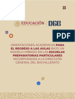 Orientaciones DGB - EPPIS REGRESO A CLASES