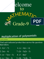 Maths 9 (First Two Weeks)