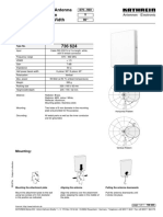 Indoor Directional Antenna Vertical Polarization Half-Power Beam Width