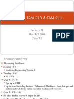 Statics - TAM 210 & TAM 211: March 5, 2018 Chap 7.2