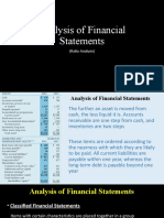 Analysis of Financial Statements