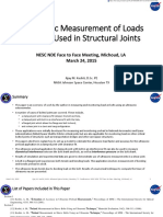 Ultrasonic Measurement of Loads in Bolts Used in Structural Joints